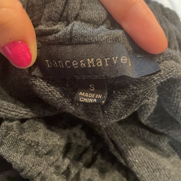 Dance & Marvel Charcoal Zebra Jogger Sweatpants - Picture 10 of 10